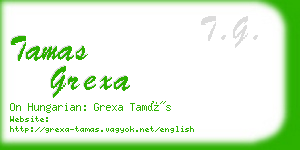 tamas grexa business card